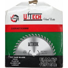 U-Tech 230X40T x 30 mm Elmaslı Sunta Kesme Daire Testere Bıçağı