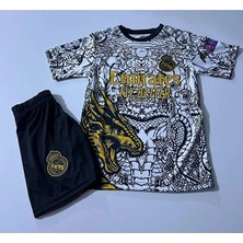 R.e.a.l M.a.d.r.i.d 2025/2026 Yeni Sezon Beyaz Dragon Desenli Arda Çocuk 2 Li Set