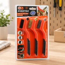 Str Store Mini Tel Fırça - Pirinç Çelik Naylon Uçlu Çift Yönlü Temizlik Fırçası