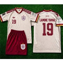 I.s.p.a.n.y.a Lamine Yamal 25/26 Sezon Bej Çocuk Tişört Takımı 2 Li Set