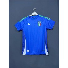 Italya Özel Tasarım Yetişkin Mavi Futbol Forması Isimsiz1