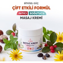 Synem Beyaz Krem Isıtıcı ve Soğutucu Çift Etkili Masaj Kremi Arnika At Kestanesi Kafur Nane 100 ml