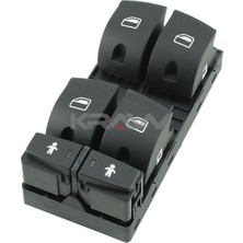 Mcar Cam Acma Anahtarı 4lu A6 05>11 Q7 07>15 - Kraw AN-1504B