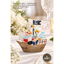 Yenilig 5 Adet Gelin Damat Biblo – 6 cm Boyunda Figür, Nikah Süsü ve Masa Dekoru, Wedding Couple Figure