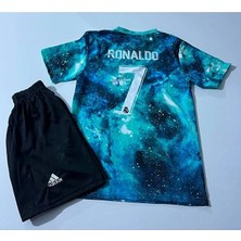 Yeni Sezon 2025/2026 Ronaldo Uzay Desenli Real M.a.d.r.i.d Çocuk Forması 2 Li Set