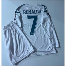 Cristiano Ronaldo Kiev Uzun Kol Çocuk Forması 2'li Set