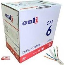 Berk Kablo Sarı 23 Awg 0.50MM Cat6 Ethernet Kablosu (8X0.50MM) 100 Metre Cat6 Kablo Sarı