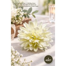 Yenilig 1 Adet Kasımpatı Kafa Çiçek – 8 cm Boy Krem Renk Kafa Çiçek Baş Dekoratif Aksesuar Aranjman Için Chrysanthemum Flower Head