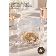 Yenilig 50 Adet Mika Kutu – Çok Amaçlı Saklama ve Hediye Sunumu Için Kompakt 5x5 Box Case