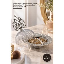 Yenilig 1 Adet Plastik Kutu – Gümüş Renkli Küçük Saklama Kabı ve Organizer, Box, Storage Case 9 cm