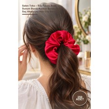 Yenilig 250 Adet Saten Toka – Saç Tokası Bağlı Sunum Bordo-Kırmızı Bordo Renk Saç Aksesuarı Hair Clip Barrette