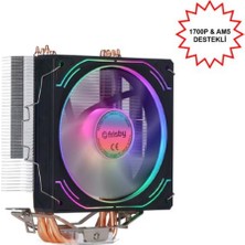 Frisby FCL-F1334C Intel 1366-115X-1200-1700-AMD Am2-Am2+-Am3-Am4-Am5 Cpu Fanı