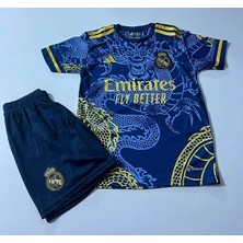 Real Madrid Ronaldo Dragon Desenli Çocuk Forması 2 Li Seti (Lacivert)