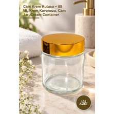 Yenilig 105 Adet Cam Krem Kutusu – 80 ml Krem Kavanozu, Cam Jar, Cream Container