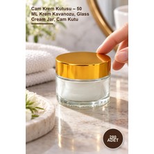 Yenilig 280 Adet Cam Krem Kutusu – 50 ml Krem Kavanozu, Glass Cream Jar, Cam Kutu