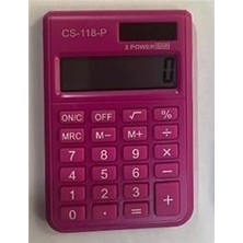 Csl CS-118-P Pembe 8 Hane Cep Tipi Hesap Makinesi