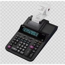 Casio DR-120RII-BK 12 Hane Şeritli Siyah Hesap Makinesi
