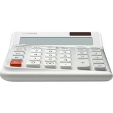 Casio DE-12E-WE Beyaz 12 Hane Masa Üstü Ergonomik Tuşlu Hesap Makinesi