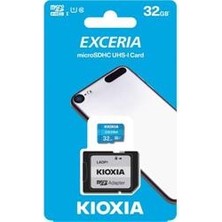 Kioxia 32GB Exceria Microsdhc Uhs-1 C10 100MB-SN Hafıza Kartı