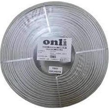 Onli 2+1 Pe 1x0,50 Mini Coax 2X0,50MM 500 Metre Dış Ortam Cca Kamera Kablosu