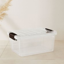 Royaleks Şeffaf Kilitli Çok Amaçlı Saklama Kutusu 6.25L (210X305X145MM)