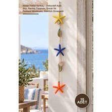 Yenilig 10 Adet Deniz Yıldızı Sarkaç – Dekoratif Asılı Süs, Sarkaç Tasarımı, Duvar ve Pencere Aksesuarı, Starfish Ornament