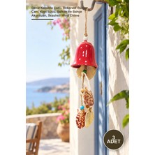 Yenilig 3 Adet Deniz Kabuklu Çan – Dekoratif Rüzgar Çanı, Kapı Süsü, Balkon ve Bahçe Aksesuarı, Seashell Wind Chime