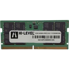 Adata Hi-Level 32GB Ddr5 5600MHZ CL46 HLV-SOPC44800D5-32G Sodimm Notebook Ram