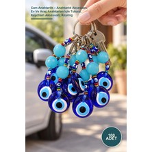 Yenilig 100 Adet Cam Anahtarlık – Anahtarlık Aksesuarı, Ev ve Araç Anahtarları Için Tutucu, Keychain Aksesuarı, Keyring