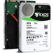 Seagate 20TB Exos X20 ST20000NM007D 3.5 7200 512E 7-24 Nas Sata Sabit Disk