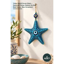 Yenilig 4 Adet Yıldız Şekilli Duvar Süsü – Dekoratif Duvar Dekoru ve Star Wall Decor, Star Ornament
