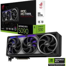 Asus Rog Astral Geforce RTX5090 Oc 32GB Gddr7 512 Bit ROG-ASTRAL-RTX5090-O32G-GAMING Ekran Kartı