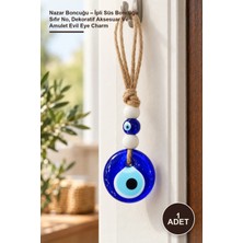 Yenilig 1 Adet Nazar Boncuğu – Ipli Süs Boncuğu Sıfır No, Dekoratif Aksesuar ve Amulet Evil Eye Charm