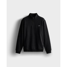 Ellesse Fermuarlı Siyah Erkek Sweatshirt 6WM1010