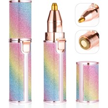 Go İthalat 2in1 Başlıklı Simli Ruj Model USB Şarjlı Yüz Tüy Alma Makinesi