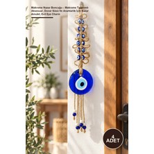 Yenilig 4 Adet Makrome Nazar Boncuğu – Makrome Tasarımlı Aksesuar, Duvar Süsü ve Anahtarlık Için Nazar Amulet, Evil Eye Charm
