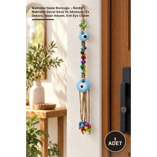 Yenilig 1 Adet Makrome Nazar Boncuğu – Renkli Makrome Duvar Süsü ve Aksesuar, Ev Dekoru, Nazar Amulet, Evil Eye Charm
