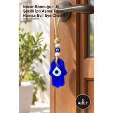 Yenilig 5 Adet Nazar Boncuğu – El Şekilli Ipli Asma Tılsım Hamsa Evil Eye Charm