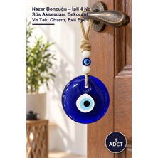 Yenilig 1 Adet Nazar Boncuğu – Ipli 4 No Süs Aksesuarı, Dekoratif ve Takı Charm, Evil Eye