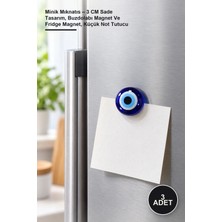 Yenilig 3 Adet Minik Mıknatıs – 3 cm Sade Tasarım, Buzdolabı Magnet ve Fridge Magnet, Küçük Not Tutucu