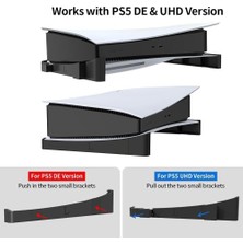 Str Store Xspring Yatay Stand Siyah Yatay Taban Desteği, Disk ve Dijital Sürüm ile Uyumlu, Ps5 Konsol ve Aksesuarları Için Masa Üstü Düzenleyici ve Saklama Standı, Dayanıklı ve Sağlam, Konsolunuzu Güvenle Korur