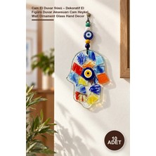 Yenilig 10 Adet Cam El Duvar Süsü – Dekoratif El Figürü Duvar Aksesuarı Cam Heykel Wall Ornament Glass Hand Decor