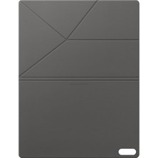 Str Store Galaxy Tab S11 Ultra Için Çift Ekranlı Akıllı Kitap Kapağı Kapaklı Tablet Kılıfı, Siyah