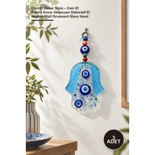 Yenilig 3 Adet Cam El Duvar Süsü – Cam El Figürü Duvar Aksesuarı Dekoratif El Heykeli Wall Ornament Glass Hand