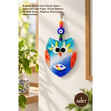 Yenilig 1 Adet Baykuş Şekilli Cam Duvar Süsü – Dekoratif Cam Figür, Duvar Dekoru ve Wall Decor, Baykuş Aksesuarı