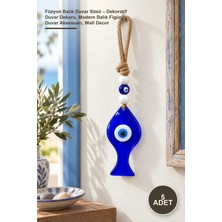 Yenilig 5 Adet Füzyon Balık Duvar Süsü – Dekoratif Duvar Dekoru, Modern Balık Figürü, Duvar Aksesuarı, Wall Decor