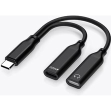 Str Store GA50 2in1 Type-C 60W Pd Hızlı Şarj ve Ses Aktarımı Kulaklık Aux Dönüştürücü iPhone ile Uyumlu Alüminyum Kasa