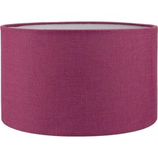 Vera Concept Store 50 cm Silindir Masa Tavan Lambader Sarkıt Abajur Başlığı Fuşya 50CMX30CM