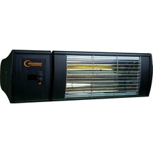 Vera Concept Store Supra Plus GSS20PLG 2000W Az Işıklı Göz Yormayan Kumandalı Suya Dayanıklı Elektrikli Isıtıcı (Siyah)