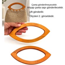 Vera Concept Store Angel Çanta Aksesuar Kayık Model Koyu Ahşap Renk Ahşap Çanta Sapı